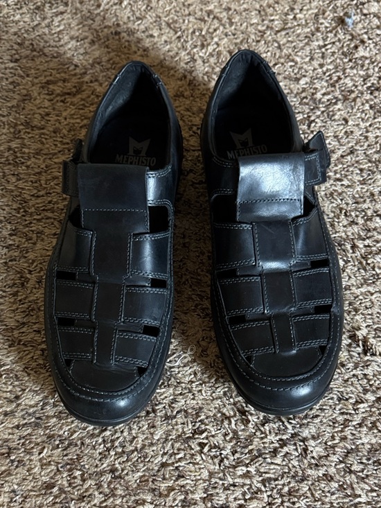 Mephisto Rafael black leather fisherman sandals Size 9.5 main image 14